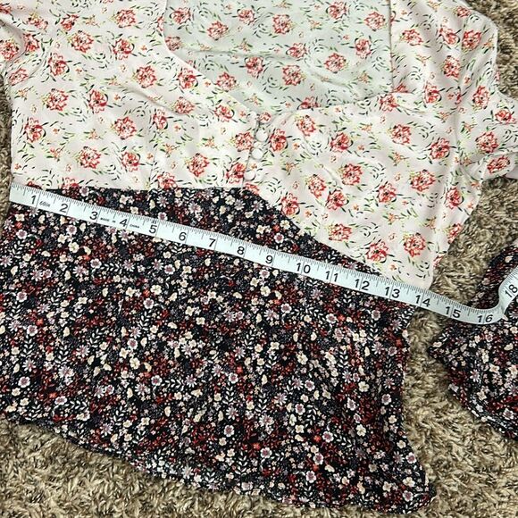 Intermix Doryll Bell Sleeve 100% Silk Top - Picture 11 of 12